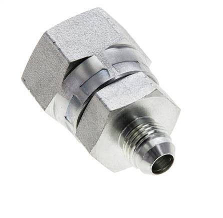 Mamelon réducteur JIC UNF 9/16''-18 mâle x UN 1-1/16''-12 femelle Acier 210bar (2950.5psi)