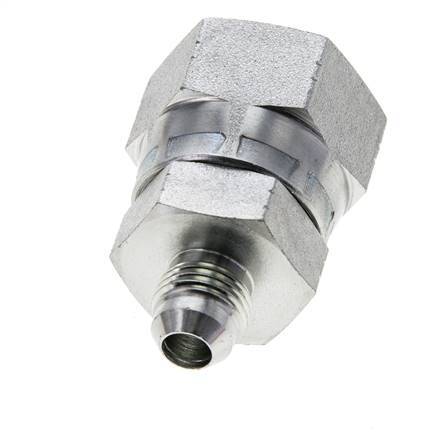 Mamelon réducteur JIC UNF 9/16''-18 mâle x UN 1-1/16''-12 femelle Acier 210bar (2950.5psi)