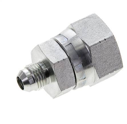 Mamelon réducteur JIC UNF 9/16''-18 mâle x UN 1-1/16''-12 femelle Acier 210bar (2950.5psi)