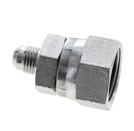 Mamelon réducteur JIC UNF 9/16''-18 mâle x UN 1-1/16''-12 femelle Acier 210bar (2950.5psi)