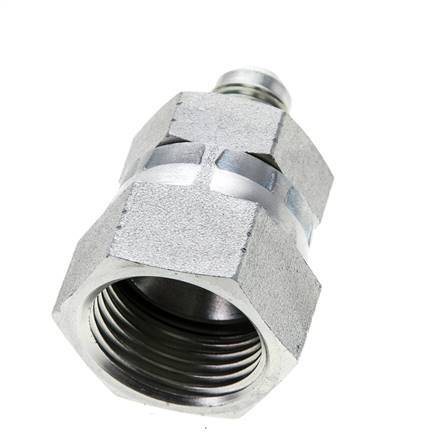 Mamelon réducteur JIC UNF 9/16''-18 mâle x UN 1-1/16''-12 femelle Acier 210bar (2950.5psi)