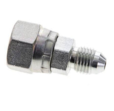 JIC Reducing Nipple UNF 7/16''-20 Male x UNF 9/16''-18 Female Steel 275bar (3863.75psi)