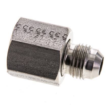 Mamelon réducteur JIC UNF 9/16''-18 mâle x UNF 3/4''-16 femelle Acier inoxydable 275bar (3863.75psi)