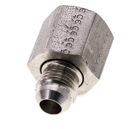 Mamelon réducteur JIC UNF 9/16''-18 mâle x UNF 3/4''-16 femelle Acier inoxydable 275bar (3863.75psi)