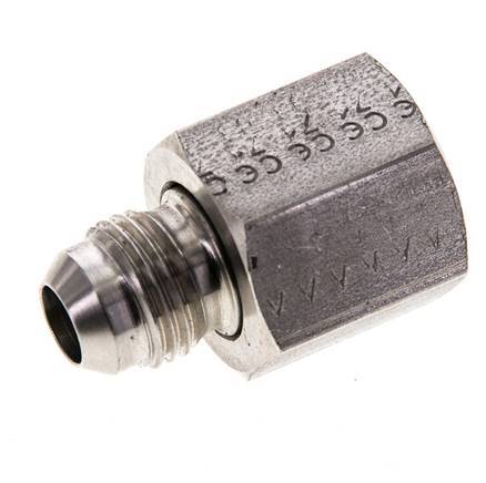 Mamelon réducteur JIC UNF 9/16''-18 mâle x UNF 3/4''-16 femelle Acier inoxydable 275bar (3863.75psi)