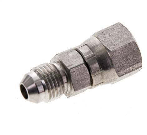 Embout JIC UNF 1/2''-20 Mâle x Femelle Acier inoxydable 275bar (3863.75psi)