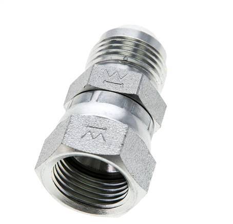 Embout JIC UNF 7/8''-14 Mâle x Femelle Acier 210bar (2950.5psi)