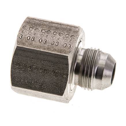 Mamelon réducteur JIC UNF 3/4''-16 mâle x UN 1-1/16''-12 femelle Acier inoxydable 210bar (2950.5psi)
