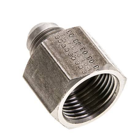 Mamelon réducteur JIC UNF 3/4''-16 mâle x UN 1-1/16''-12 femelle Acier inoxydable 210bar (2950.5psi)