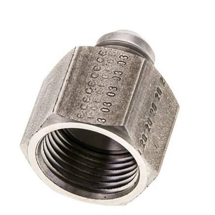 Mamelon réducteur JIC UNF 3/4''-16 mâle x UN 1-1/16''-12 femelle Acier inoxydable 210bar (2950.5psi)