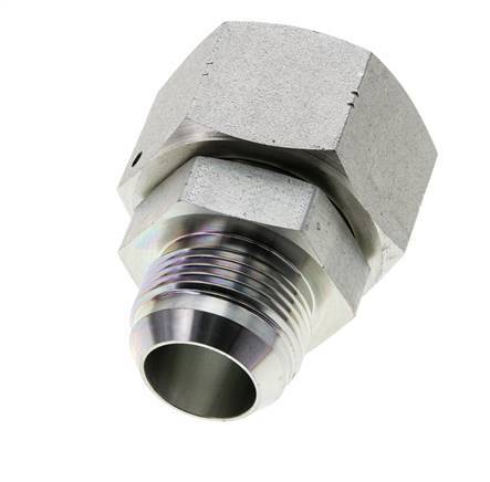 Mamelon réducteur JIC UN 1-5/16''-12 Mâle x UN 1-5/8''-12 Femelle Acier 140bar (1967.0psi)
