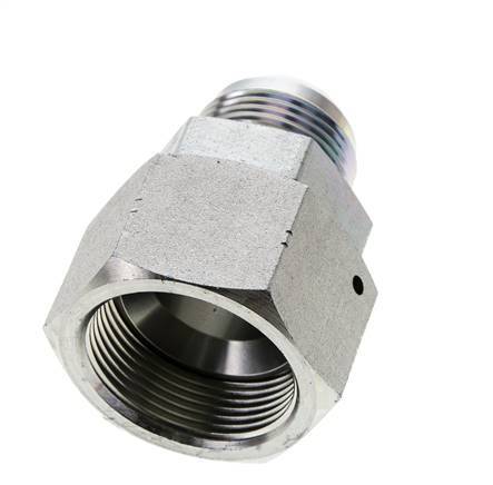 Mamelon réducteur JIC UN 1-5/16''-12 Mâle x UN 1-5/8''-12 Femelle Acier 140bar (1967.0psi)