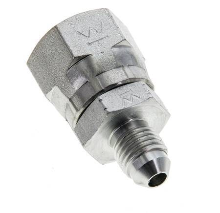 JIC Reducing Nipple UNF 7/16''-20 Male x UNF 3/4''-16 Female Steel 275bar (3863.75psi)