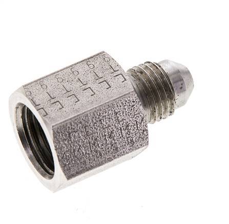Mamelon réducteur JIC UNF 7/16''-20 mâle x UNF 9/16''-18 femelle Acier inoxydable 275bar (3863.75psi)