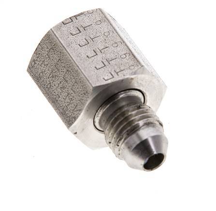 Mamelon réducteur JIC UNF 7/16''-20 mâle x UNF 9/16''-18 femelle Acier inoxydable 275bar (3863.75psi)