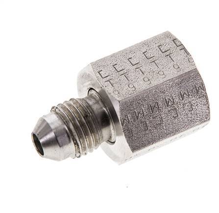 Mamelon réducteur JIC UNF 7/16''-20 mâle x UNF 9/16''-18 femelle Acier inoxydable 275bar (3863.75psi)