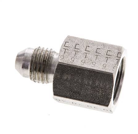 Mamelon réducteur JIC UNF 7/16''-20 mâle x UNF 9/16''-18 femelle Acier inoxydable 275bar (3863.75psi)