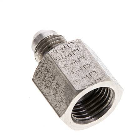 Mamelon réducteur JIC UNF 7/16''-20 mâle x UNF 9/16''-18 femelle Acier inoxydable 275bar (3863.75psi)