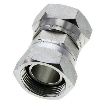 Connecteur droit réducteur G1 1/4'' Femelle Haute Pression Acier 60° Cône 150bar (2107.5psi) Hydraulique