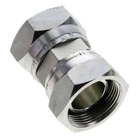 Connecteur droit réducteur G1 1/4'' Femelle Haute Pression Acier 60° Cône 150bar (2107.5psi) Hydraulique