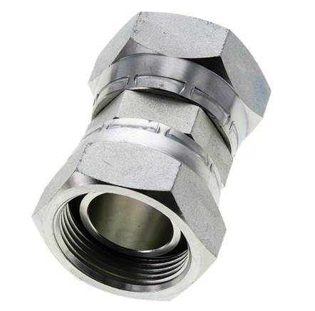 Connecteur droit réducteur G1 1/4'' Femelle Haute Pression Acier 60° Cône 150bar (2107.5psi) Hydraulique