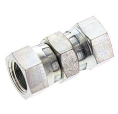 Reducing Straight Connector G1/4'' Female High Pressure Steel 60° Cone 575bar (8078.75psi) Hydraulic [2 Pieces]