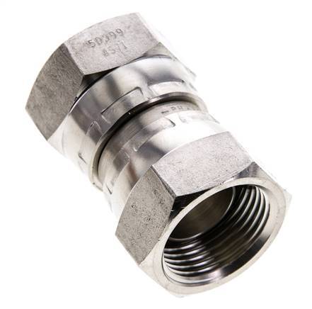 Connecteur droit réducteur G3/4'' femelle Haute Pression Acier inoxydable Cône 60° 175bar (2458.75psi) Hydraulique
