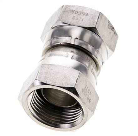 Connecteur droit réducteur G3/4'' femelle Haute Pression Acier inoxydable Cône 60° 175bar (2458.75psi) Hydraulique
