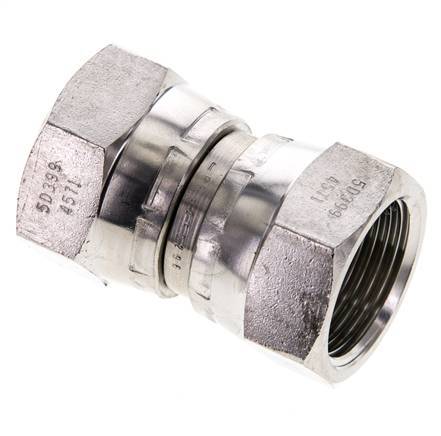 Connecteur droit réducteur G3/4'' femelle Haute Pression Acier inoxydable Cône 60° 175bar (2458.75psi) Hydraulique