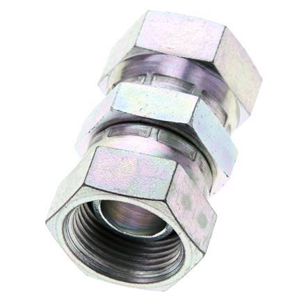 Raccord droit réducteur G3/4'' femelle Haute Pression Acier 60° Cône 175bar (2458.75psi) Hydraulique
