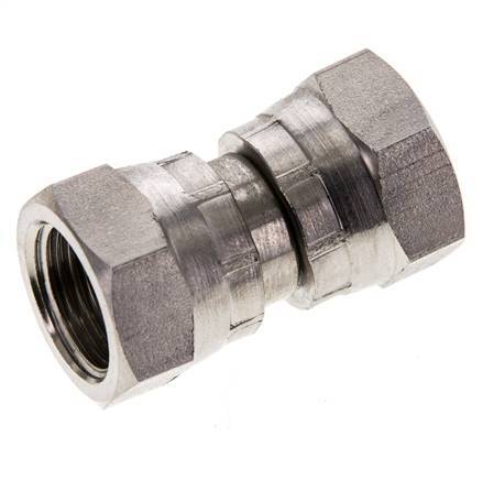 Connecteur droit réducteur G3/8'' femelle Haute Pression Acier inoxydable Cône 60° 425bar (5971.25psi) Hydraulique