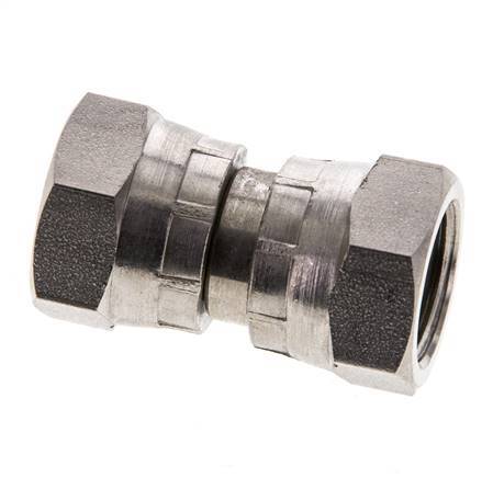Connecteur droit réducteur G3/8'' femelle Haute Pression Acier inoxydable Cône 60° 425bar (5971.25psi) Hydraulique