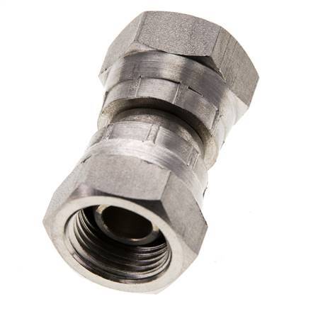 Connecteur droit réducteur G3/8'' femelle Haute Pression Acier inoxydable Cône 60° 425bar (5971.25psi) Hydraulique