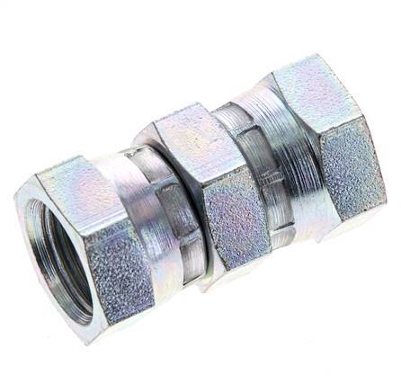Connecteur droit réducteur G3/8'' femelle haute pression Acier 60° Cône 425bar (5971.25psi) Hydraulique