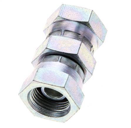 Connecteur droit réducteur G3/8'' femelle haute pression Acier 60° Cône 425bar (5971.25psi) Hydraulique