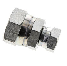 Raccord droit réducteur G1/2'' x G1'' femelle Haute Pression Acier 60° Cône 150bar (2107.5psi) Hydraulique