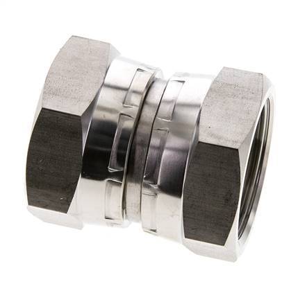 Connecteur droit réducteur G1 1/4'' Femelle Haute Pression Acier Inoxydable Cône 60° 150bar (2107.5psi) Hydraulique