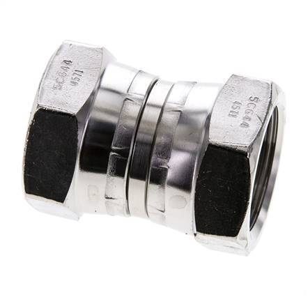 Connecteur droit réducteur G1'' femelle Haute Pression Acier inoxydable Cône 60° 150bar (2107.5psi) Hydraulique