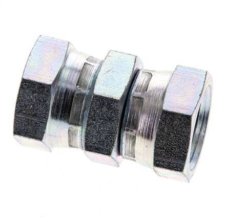 Connecteur droit réducteur G1/2'' Femelle Haute Pression Acier 60° Cône 300bar (4215.0psi) Hydraulique