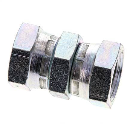 Connecteur droit réducteur G1/2'' Femelle Haute Pression Acier 60° Cône 300bar (4215.0psi) Hydraulique