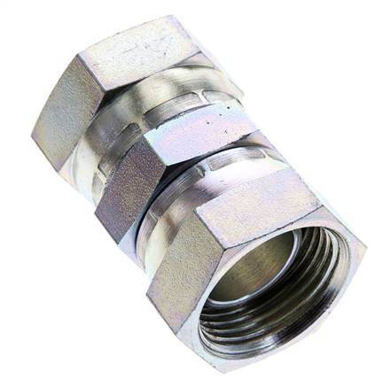 Connecteur droit réducteur G1'' Femelle Haute Pression Acier 60° Cône 150bar (2107.5psi) Hydraulique