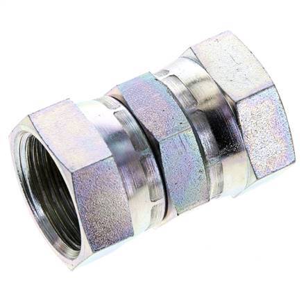 Connecteur droit réducteur G1'' Femelle Haute Pression Acier 60° Cône 150bar (2107.5psi) Hydraulique
