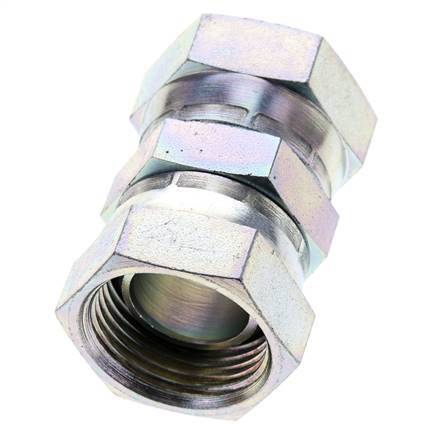 Connecteur droit réducteur G1'' Femelle Haute Pression Acier 60° Cône 150bar (2107.5psi) Hydraulique