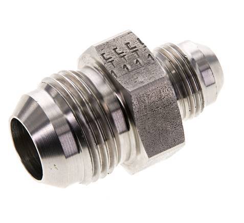 JIC Mamelon double réducteur UNF 3/4''-16 x UN 1-1/16''-12 Acier inoxydable 210bar (2950.5psi)