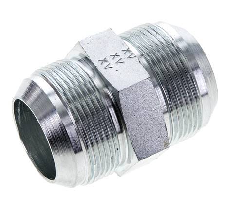 JIC Double Nipple UN 1-7/8''-12 Acier 100bar (1405.0psi)