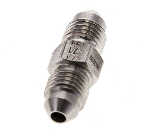 JIC Double Nipple UNF 7/16''-20 Acier inoxydable 310bar (4355.5psi)