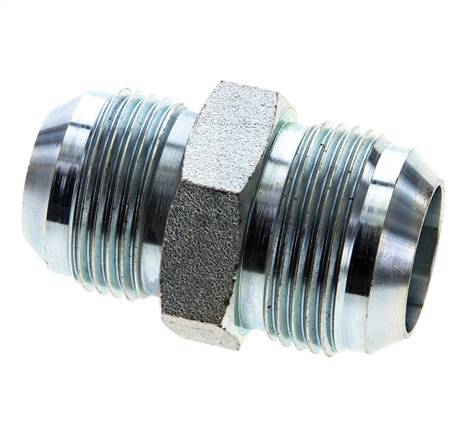Mamelon double réducteur JIC UN 1-3/16''-12 x UN 1-5/16''-12 Acier 170bar (2388.5psi)