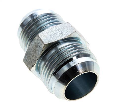 Mamelon double réducteur JIC UN 1-3/16''-12 x UN 1-5/16''-12 Acier 170bar (2388.5psi)