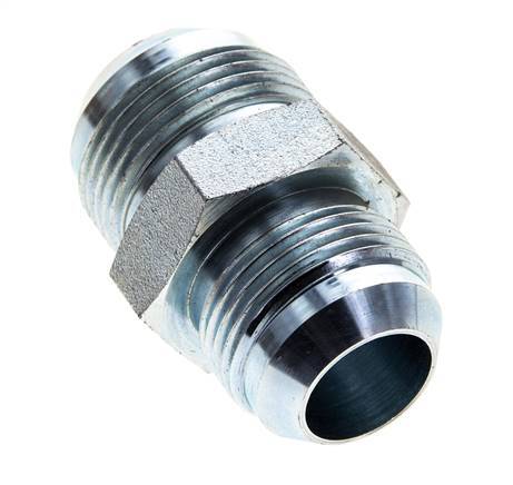 Mamelon double réducteur JIC UN 1-3/16''-12 x UN 1-5/16''-12 Acier 170bar (2388.5psi)