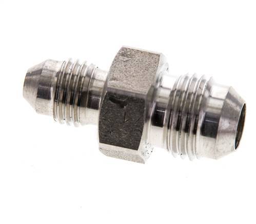 JIC Reducing Double Nipple UNF 7/16''-20 x UNF 9/16''-18 Stainless Steel 275bar (3863.75psi)